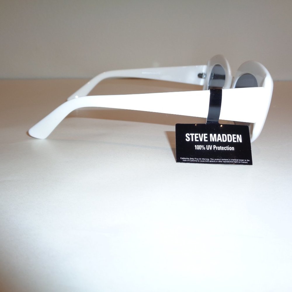 Steve Madden BLING White Jeweled New Sunglasses - Picture 5 of 8
